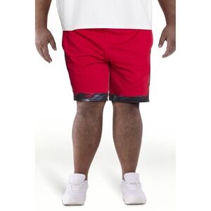 New AND1 Men's Active Dribbling Short, 10" Inseam, Size 3XL Red Black